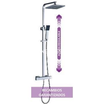 Columna ducha telescopica cuadrada - Imagen 1