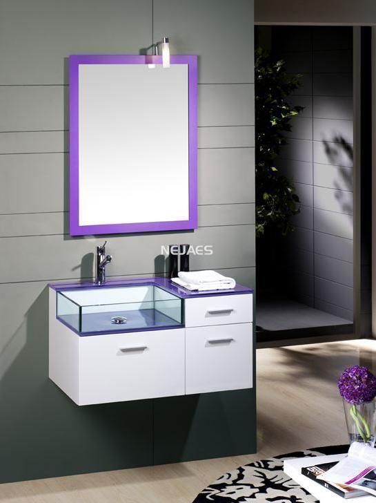 Conjunto mueble de baño LADY DE 75 MALVA - Imagen 1