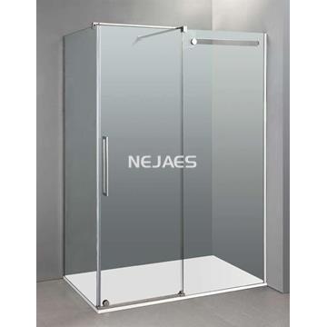 Mampara de ducha frontal con lateral fijo VETRUM - Imagen 1