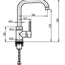 Monomando grifo fregadero CONRATT - Imagen 2