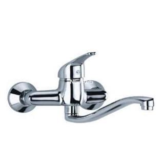 Monomando grifo fregadero para pared caño bajo SURF - Imagen 1