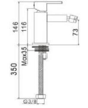 QUAD VIM Monomando grifo bide - Imagen 2