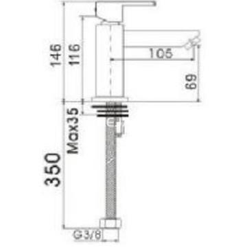 QUAD VIM Monomando grifo lavabo - Imagen 2