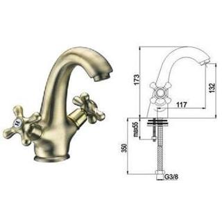 SERIE CLASICA EPOCA Bimando grifo de lavabo - Imagen 1
