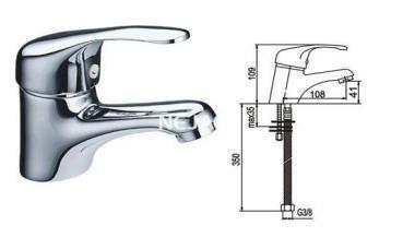 SURF Monomando grifo de lavabo - Imagen 1