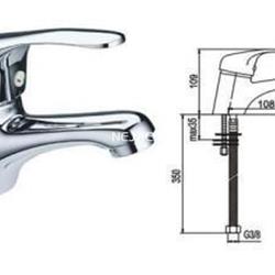 SURF Monomando grifo de lavabo - Imagen 1